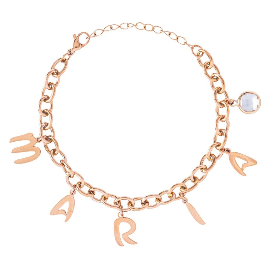 Bracelet with Letter Pendants