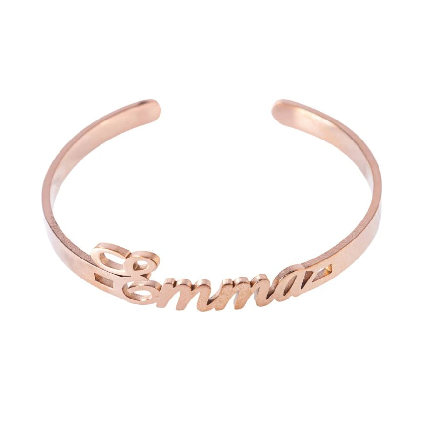 Personalized Open Bangle