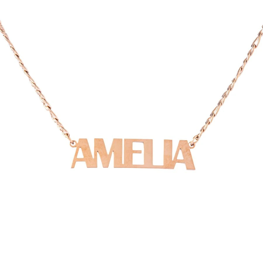 Personalized Capital Letters Necklace